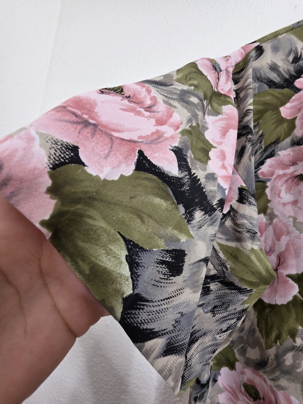 Vintage Joan Walters Womens Floral Short Sleeve Button Down Shirt Top Size L - Picture 6 of 12